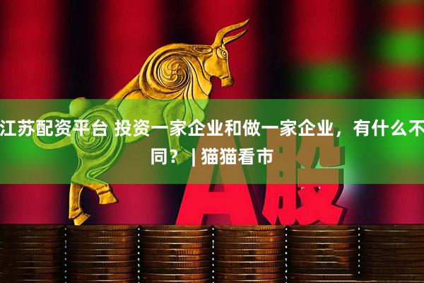 江苏配资平台 投资一家企业和做一家企业，有什么不同？ | 猫猫看市