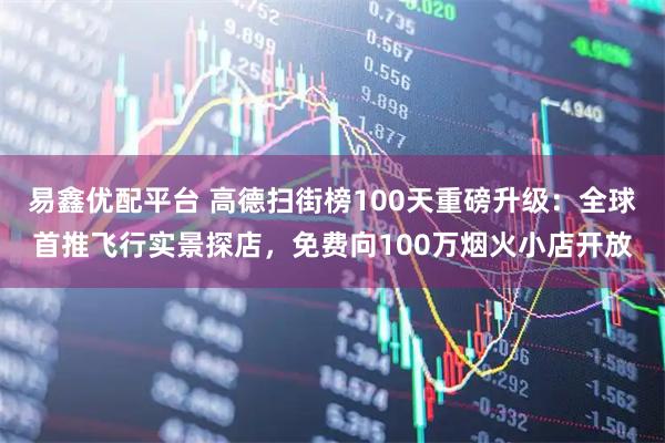 易鑫优配平台 高德扫街榜100天重磅升级：全球首推飞行实景探店，免费向100万烟火小店开放